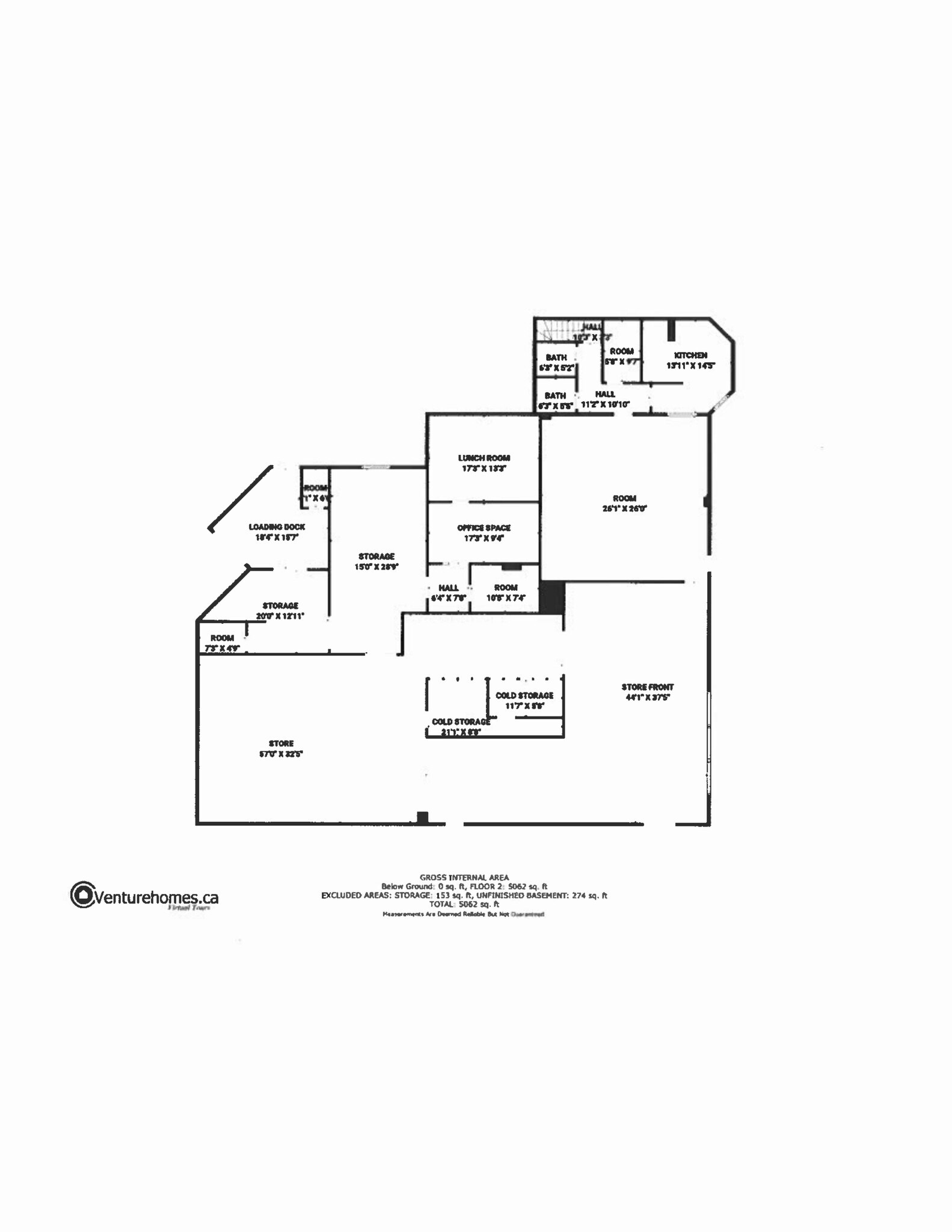 904 Water St, Peterborough, ON for lease Floor Plan- Image 1 of 5