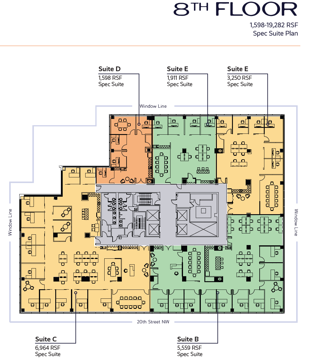 1233 20th St NW, Washington, DC for lease Floor Plan- Image 1 of 2