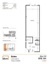 2105 S 48th St, Tempe, AZ for lease Floor Plan- Image 1 of 2