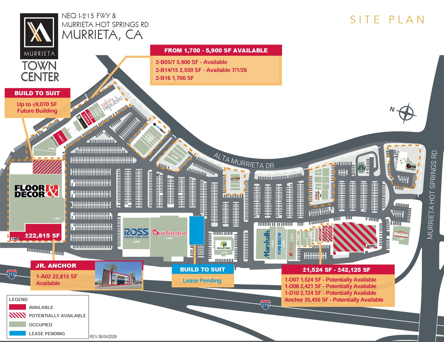 39815-39875 Alta Murrieta Dr, Murrieta, CA for lease Site Plan- Image 1 of 1