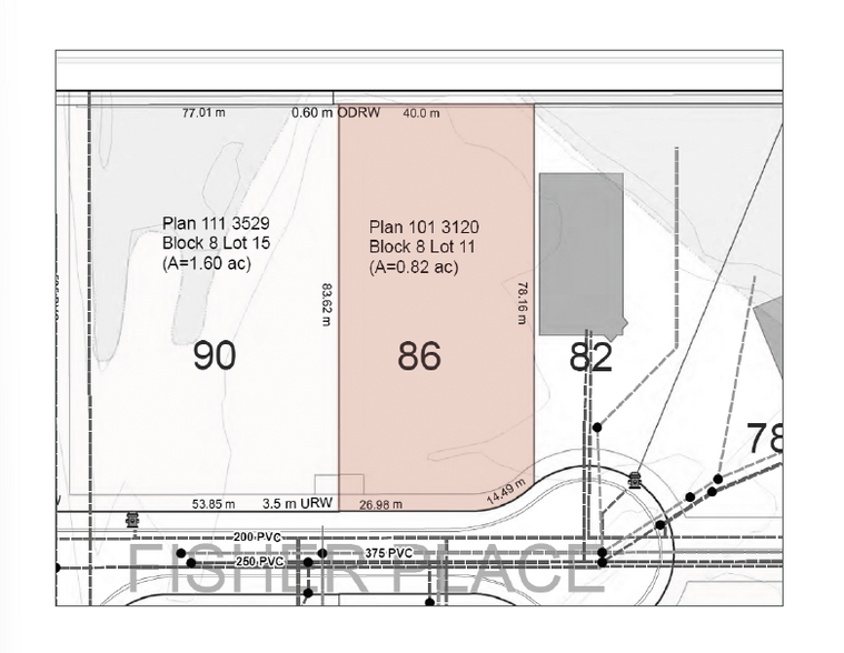 86 Fisher Pl, Okotoks, AB à vendre - Plan de site - Image 1 de 1