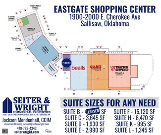 Plus de détails pour 2000 Cherokee Ave, Sallisaw, OK - Bureau, Commerce de détail à louer