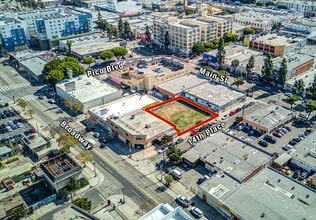 109 W 14th Pl, Los Angeles, CA - Aérien Vue de la carte
