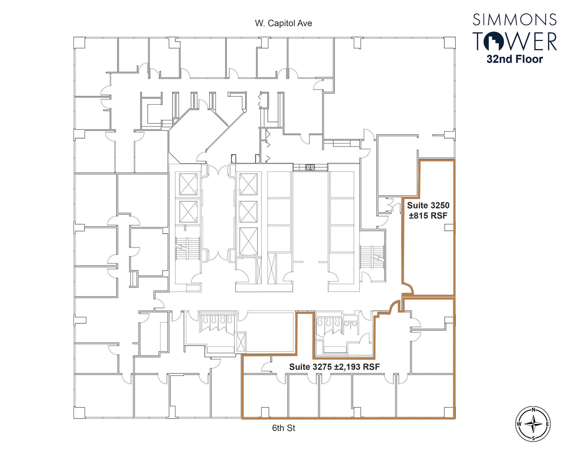 425 W Capitol Ave, Little Rock, AR à louer Plan d’étage- Image 1 de 3