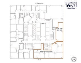 425 W Capitol Ave, Little Rock, AR à louer Plan d’étage- Image 1 de 3