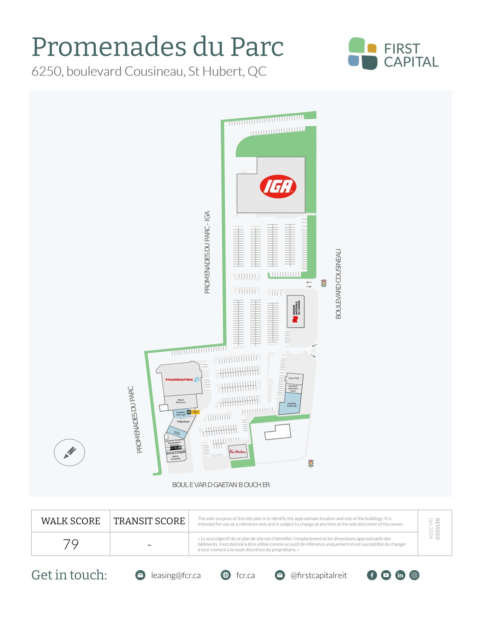 6250 Blvd Cousineau, Saint-hubert, QC for lease Site Plan- Image 1 of 2