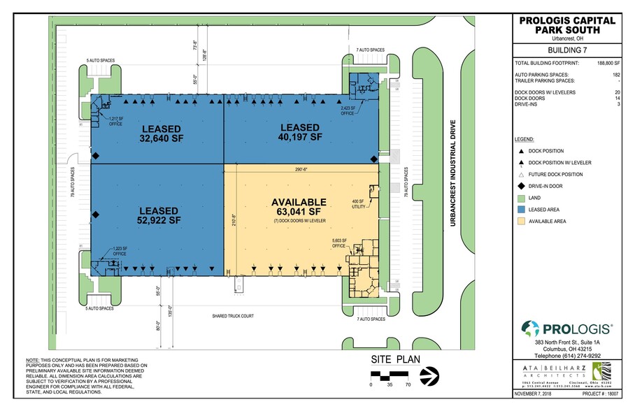 3515-3595 Urbancrest Industrial Dr, Grove City, OH for lease - Site Plan - Image 3 of 3