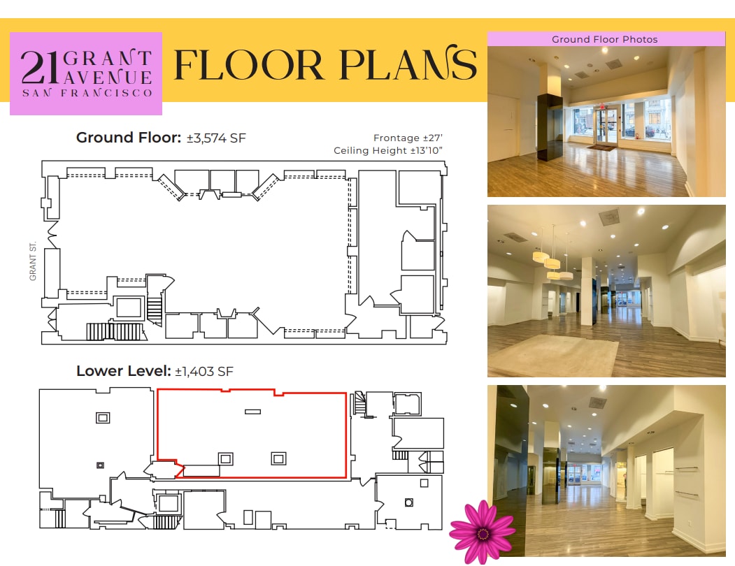 21 Grant Ave, San Francisco, CA for lease Floor Plan- Image 1 of 1
