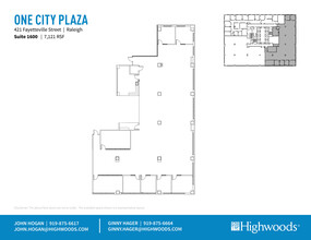 421 Fayetteville St, Raleigh, NC à louer Plan d  tage- Image 2 de 2