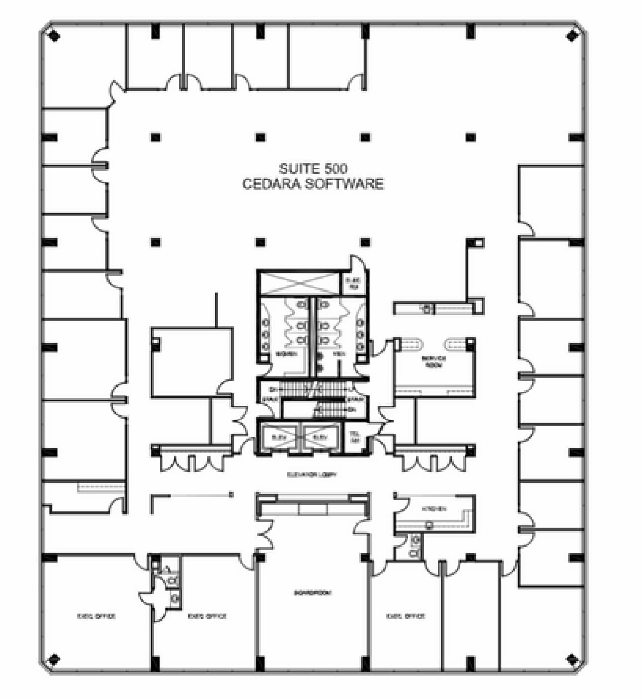 6299 Airport Rd, Mississauga, ON à louer Plan d’étage- Image 1 de 1