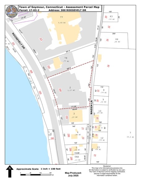 300 Roosevelt Dr, Seymour, CT à louer - Plan de site - Image 3 de 3