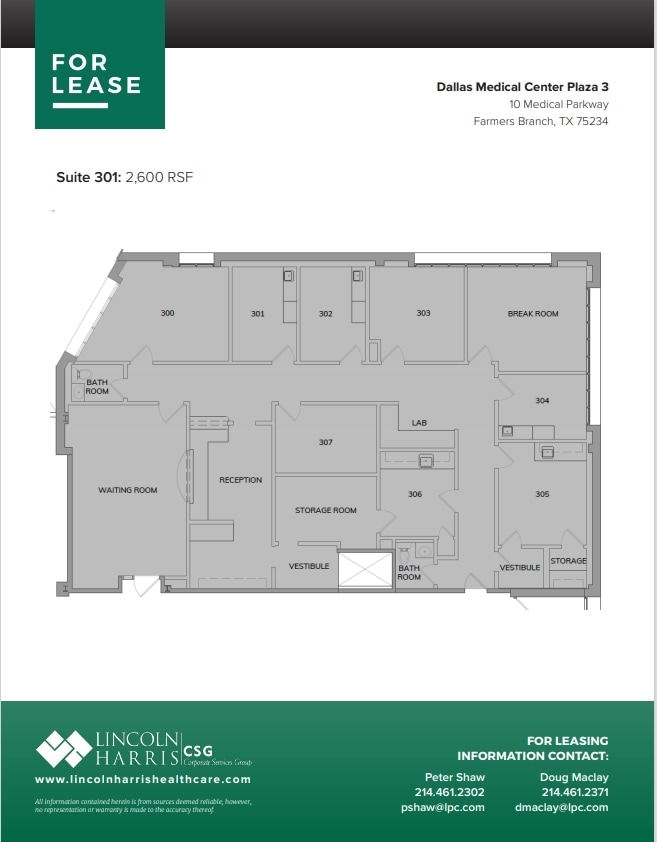 10 Medical Pky, Farmers Branch, TX for lease Floor Plan- Image 1 of 1