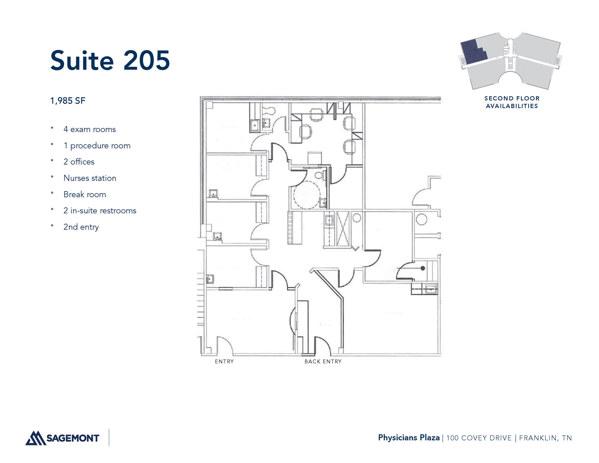100 Covey Dr, Franklin, TN for lease Floor Plan- Image 1 of 1