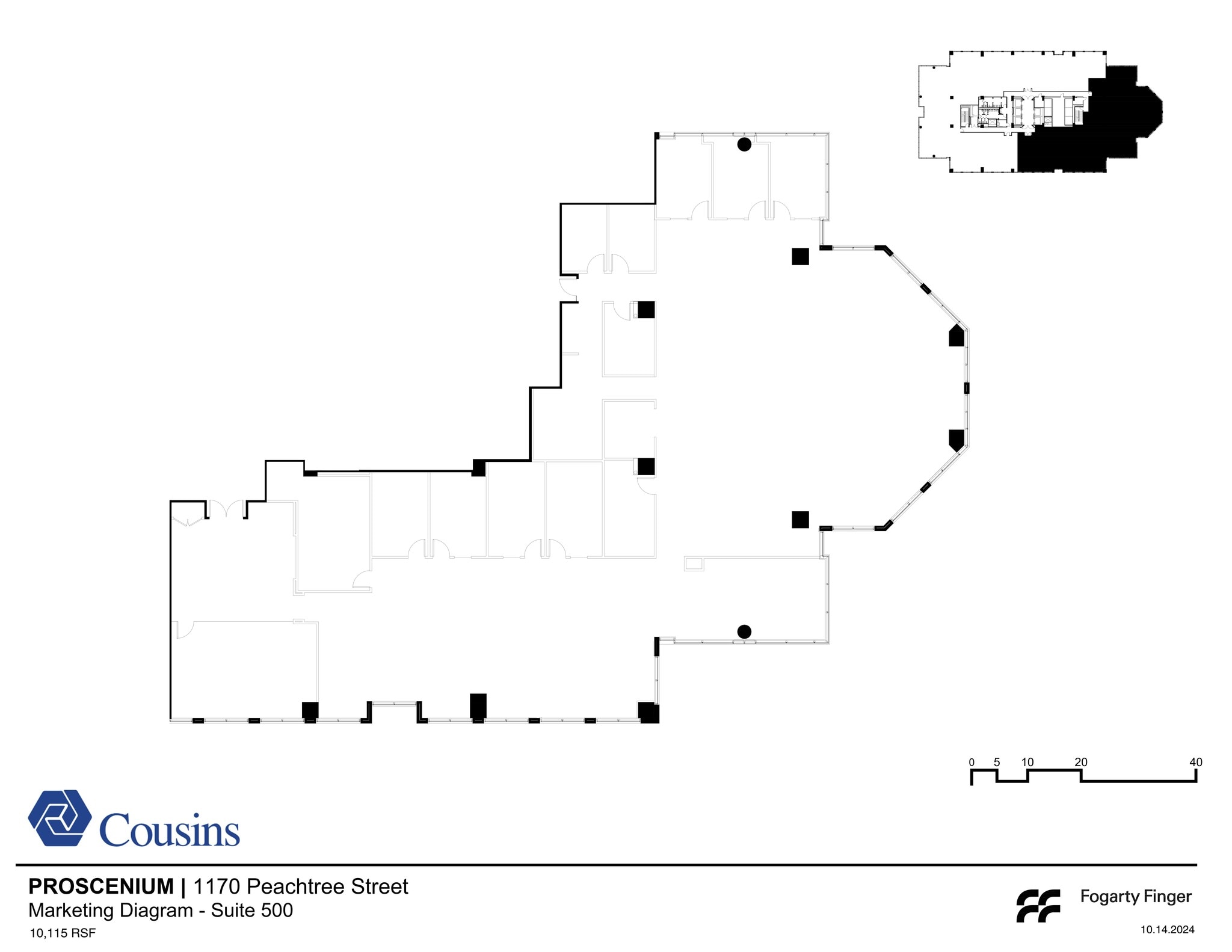 1170 Peachtree St, Atlanta, GA for lease Site Plan- Image 1 of 2