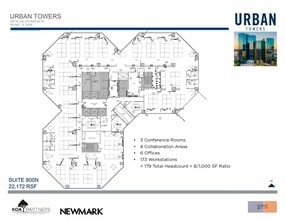 222 W Las Colinas Blvd, Irving, TX à louer Plan d’étage- Image 2 de 3