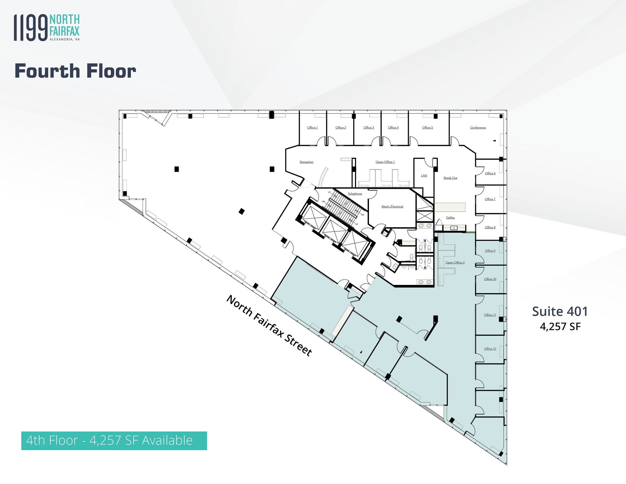 1199 N Fairfax St, Alexandria, VA for lease Floor Plan- Image 1 of 1