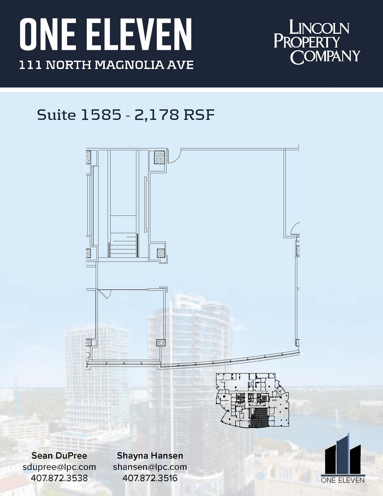 111 N Magnolia Ave, Orlando, FL à louer Plan d  tage- Image 1 de 1