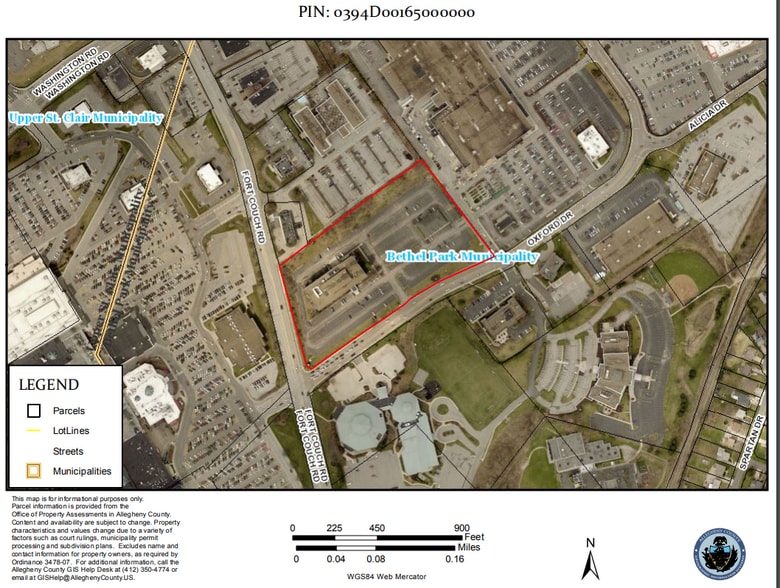 2000 Oxford Dr, Bethel Park, PA for lease - Plat Map - Image 2 of 7