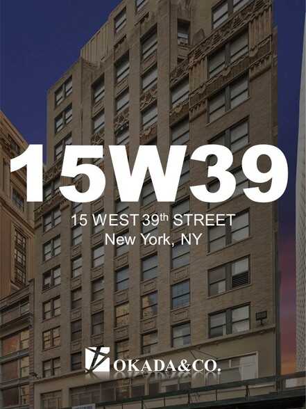 15 W 39th St, New York, NY for sale - Building Photo - Image 1 of 1