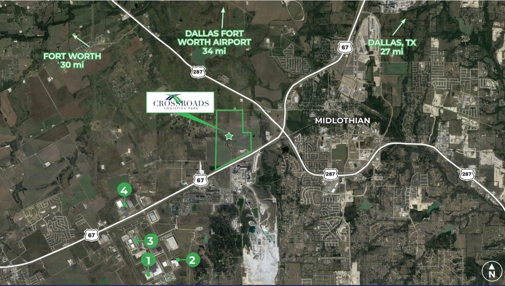 2720 Logistics Dr, Midlothian, TX à louer - Aérien - Image 3 de 7