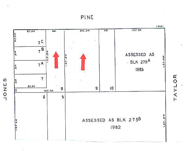 1069 Pine St, San Francisco, CA à vendre - Plan cadastral - Image 3 de 3