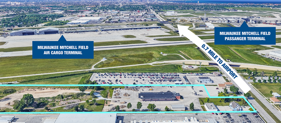 5917 S Howell Ave, Milwaukee, WI for lease - Aerial - Image 2 of 4