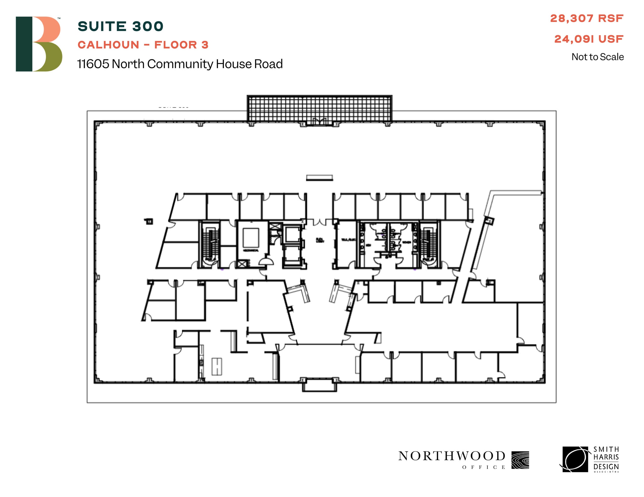 11605 N Community House Rd, Charlotte, NC à louer Plan d’étage- Image 1 de 1