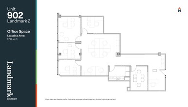 1700 Dickson Av, Kelowna, BC for lease Floor Plan- Image 1 of 2