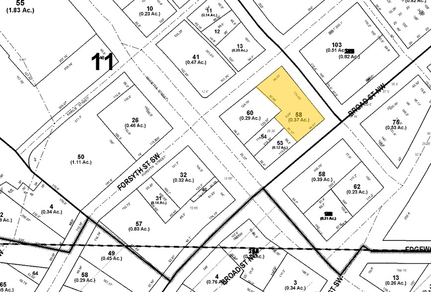 44 Broad St NW, Atlanta, GA à vendre - Plan cadastral - Image 1 de 1