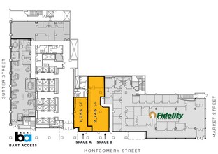44 Montgomery St, San Francisco, CA à louer Plan d’étage- Image 1 de 1
