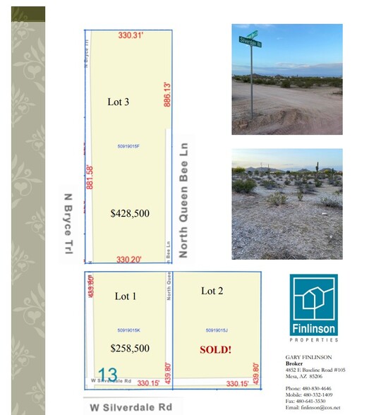 28951 N Queen Bee Ln, Queen Creek, AZ for sale - Site Plan - Image 2 of 2