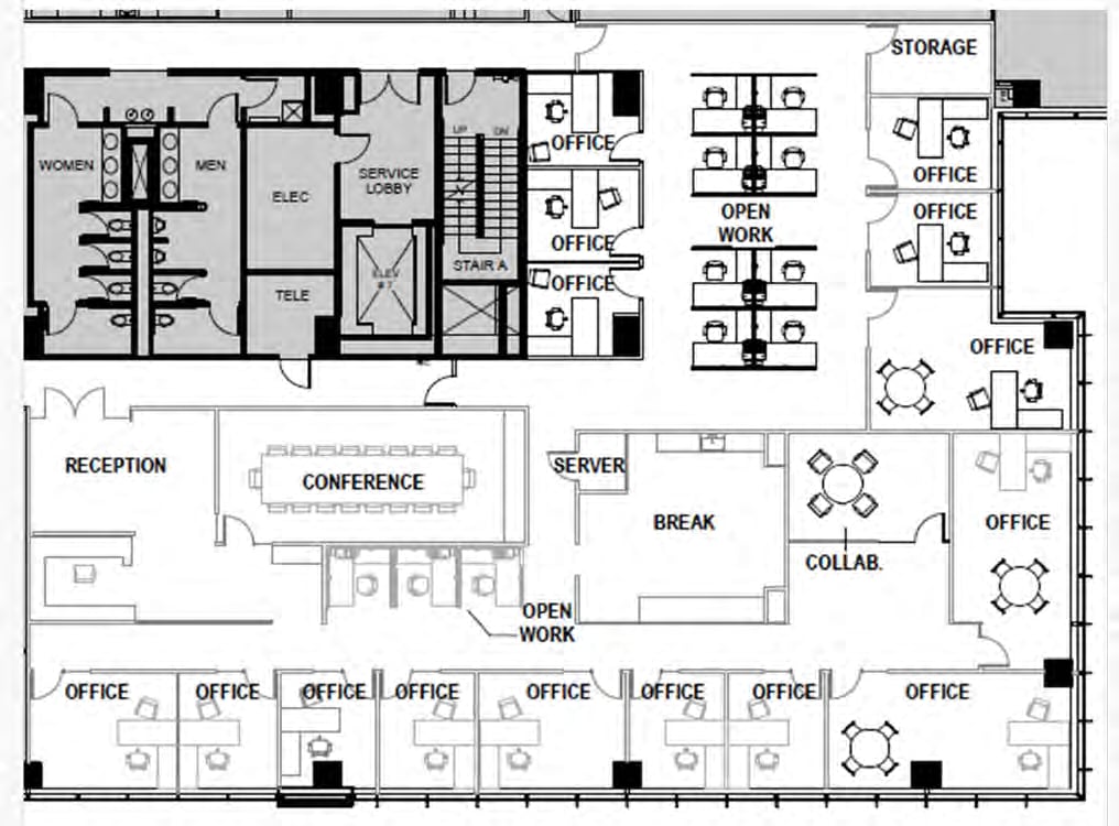 2200 Post Oak Blvd, Houston, TX for lease Floor Plan- Image 1 of 1