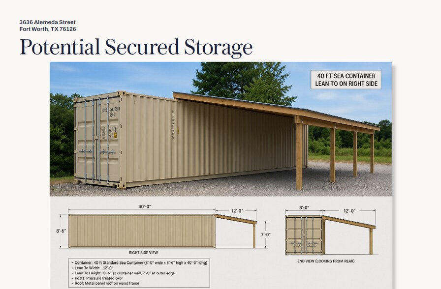 3636 Alemeda St, Fort Worth, TX for lease - Building Photo - Image 3 of 5