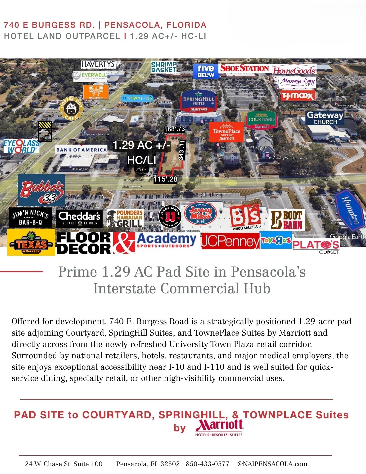 740 Burgess Rd, Pensacola, FL for sale Primary Photo- Image 1 of 9