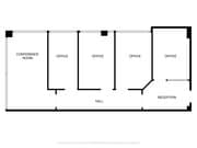 2D Floor Plan for 674 County Square Drive Suite 307 copy