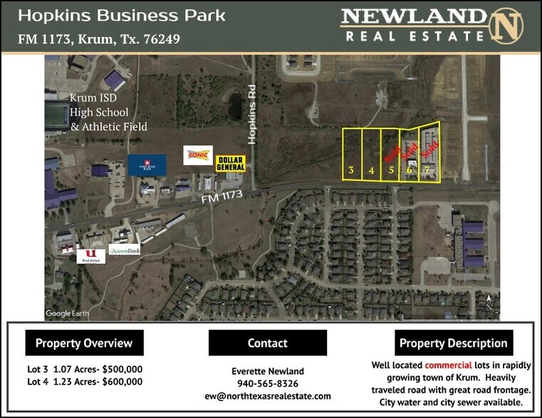 FM 1173, Krum, TX à vendre - Photo du bâtiment - Image 2 de 3