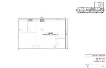 3030 Bunker Hill St, San Diego, CA for lease Floor Plan- Image 1 of 2