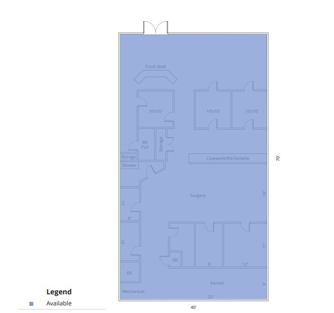 1004-1046 Mebane Oaks Rd, Mebane, NC for lease Floor Plan- Image 1 of 1