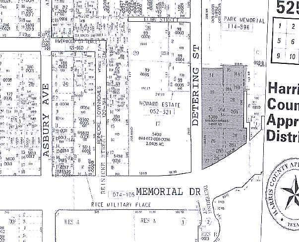 5300 Memorial Dr, Houston, TX for lease - Plat Map - Image 2 of 11