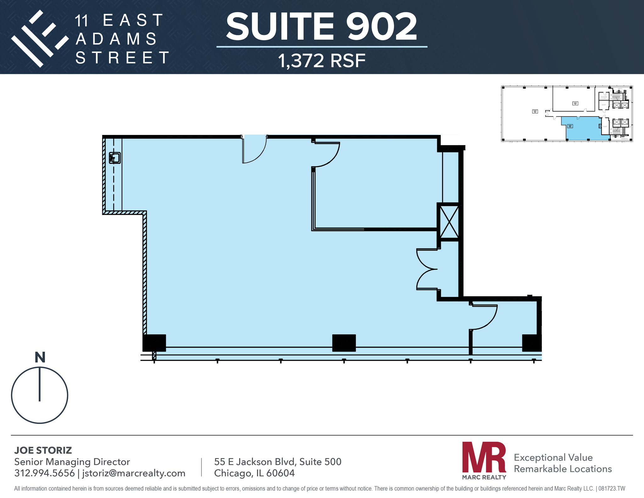 11 E Adams St, Chicago, IL for lease Floor Plan- Image 1 of 8