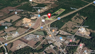 163 Sharp Davis Rd, Arcadia, LA - Aerial  map view