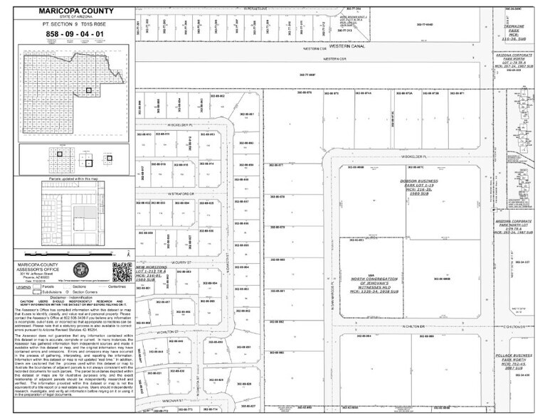 3400 N Arizona Ave, Chandler, AZ à louer - Plan cadastral - Image 2 de 2