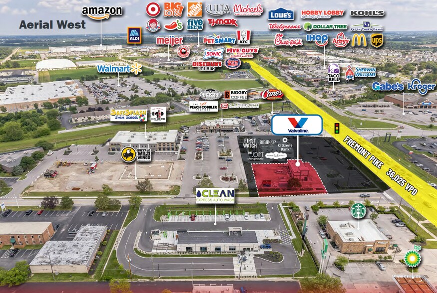 10662 Fremont Pike, Perrysburg, OH à vendre - Aérien - Image 3 de 4