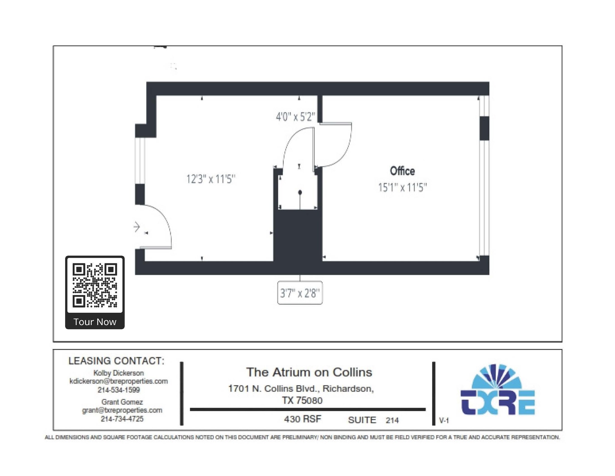 1701 N Collins Blvd, Richardson, TX for lease Floor Plan- Image 1 of 1