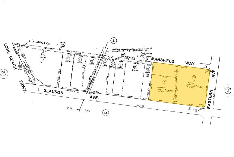 5601 E Slauson Ave, Los Angeles, CA for lease - Plat Map - Image 2 of 3