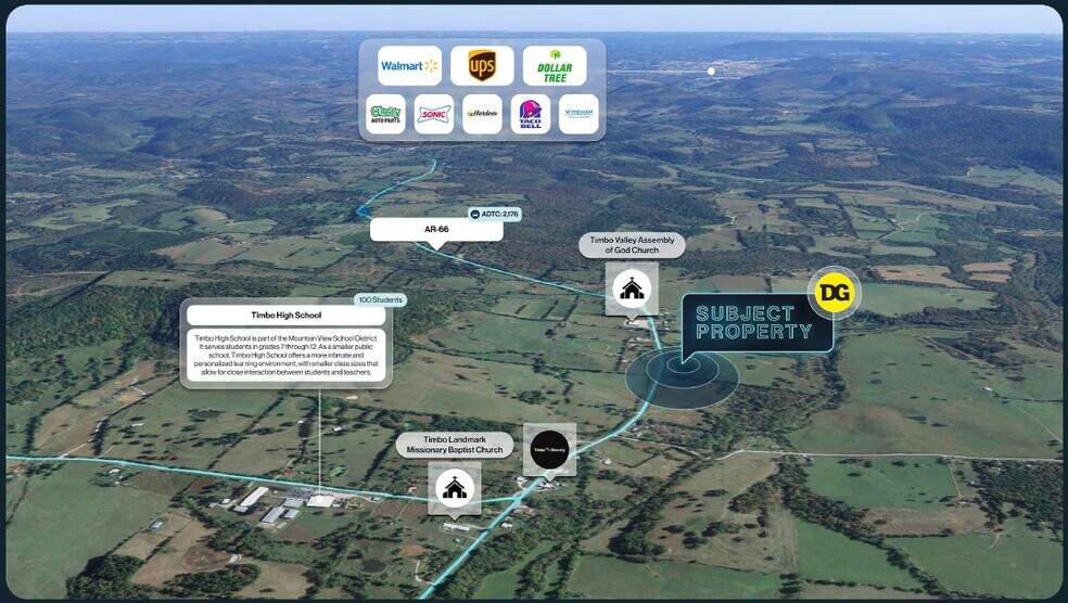 7427 Highway 66, Timbo, AR à vendre - Photo du bâtiment - Image 3 de 4