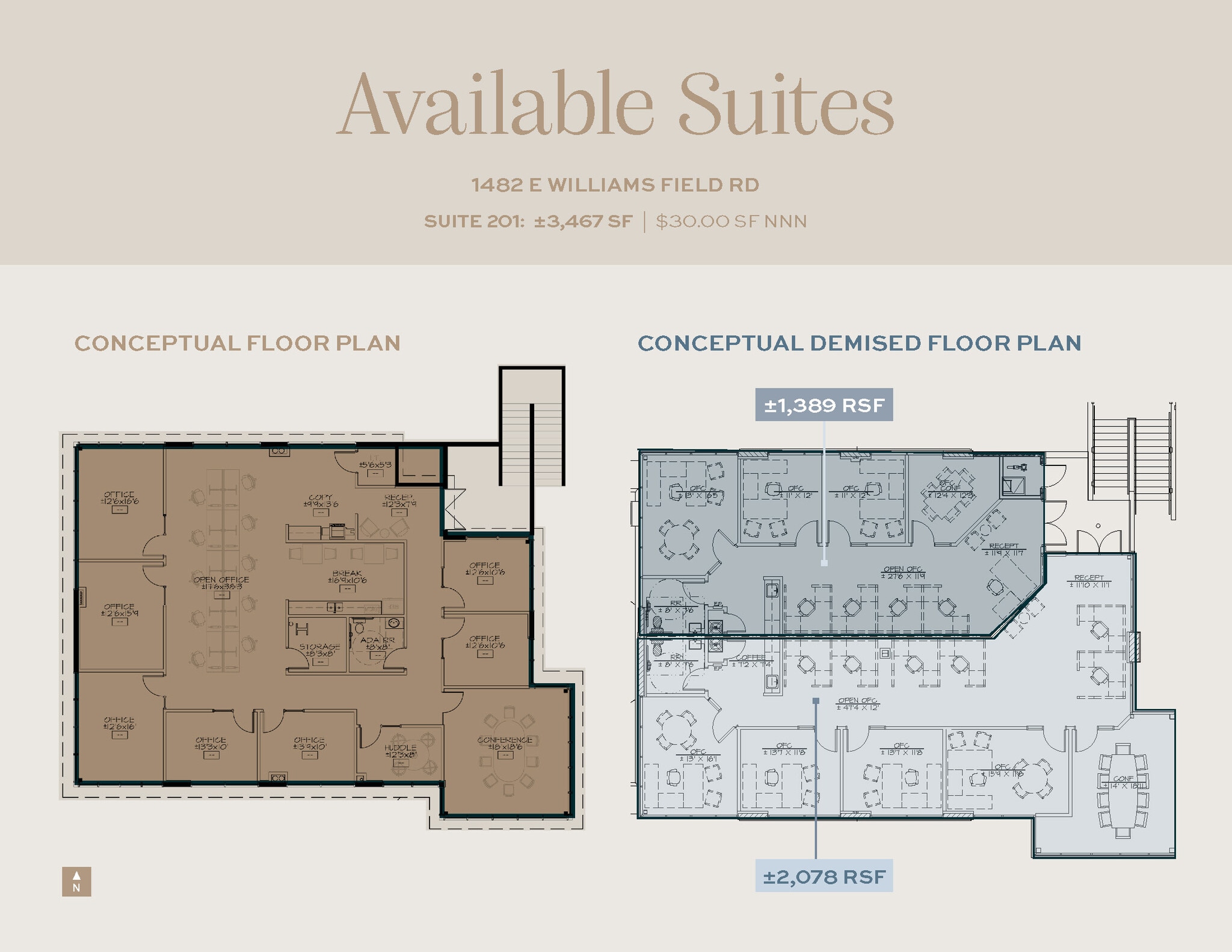 1482 E Williams Field Rd, Gilbert, AZ for lease Floor Plan- Image 1 of 1