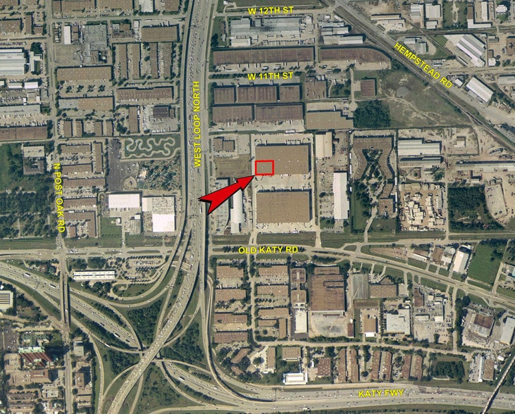 7110 Old Katy Rd, Houston, TX for lease - Aerial - Image 2 of 4