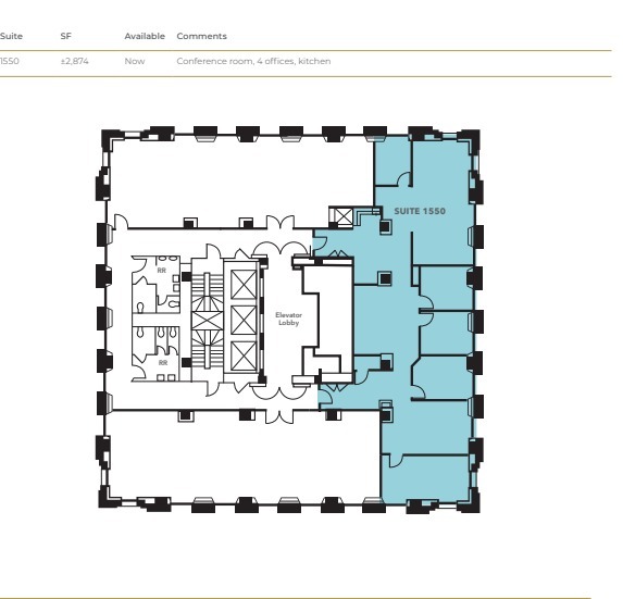 100 Bush St, San Francisco, CA à louer Plan d  tage- Image 1 de 1