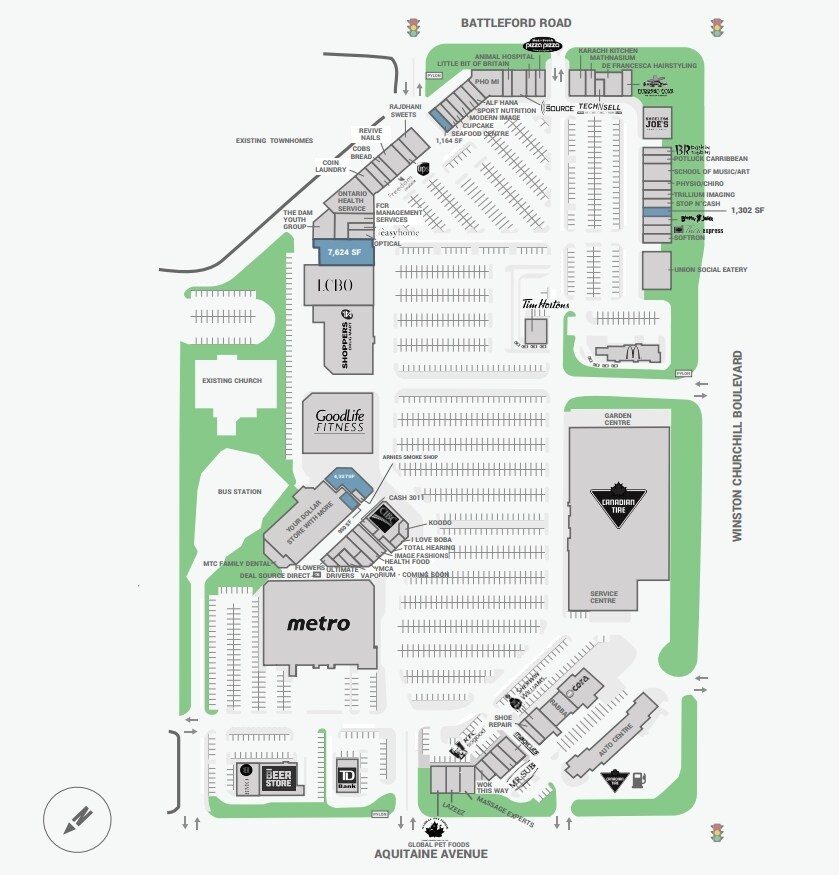 6975 Meadowvale Town Centre Cir, Mississauga, ON à vendre Plan de site- Image 1 de 1